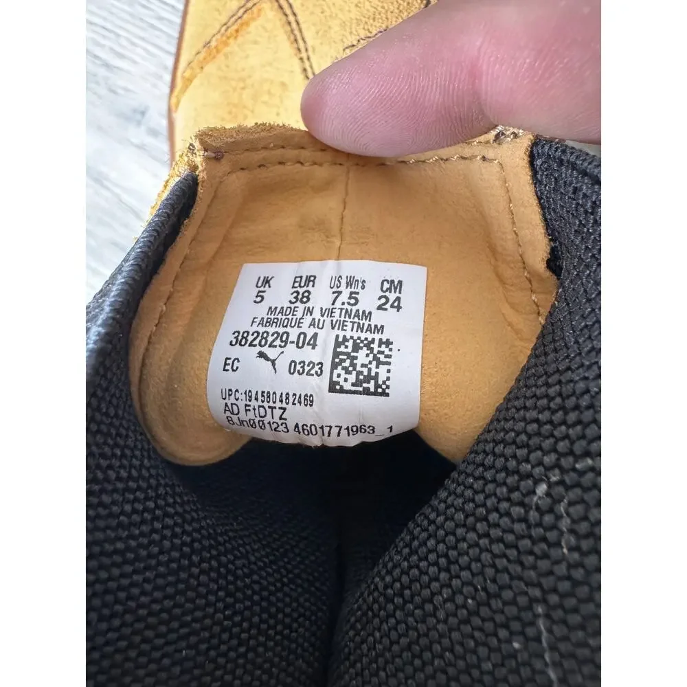 Puma Women Sz 7.5 Mayze Suede Camel Casual Boots Athleisure NWOT